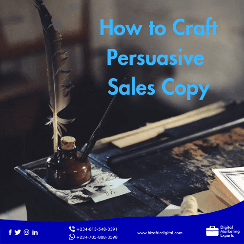 How to craft persuasive sales copy